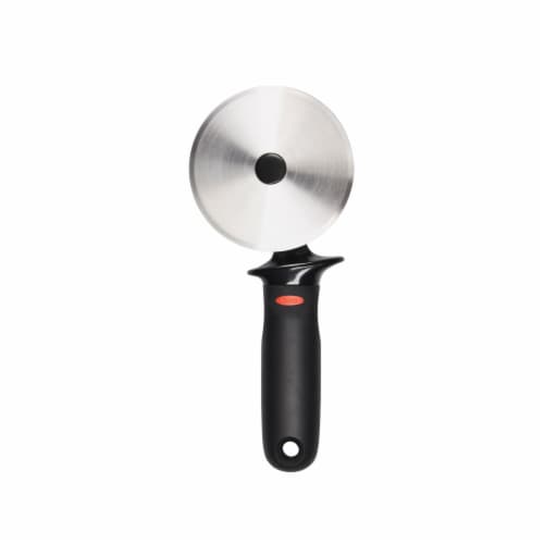 OXO Soft Works Stainless Steel Pizza Cutter - Black/Silver Perspective: front
