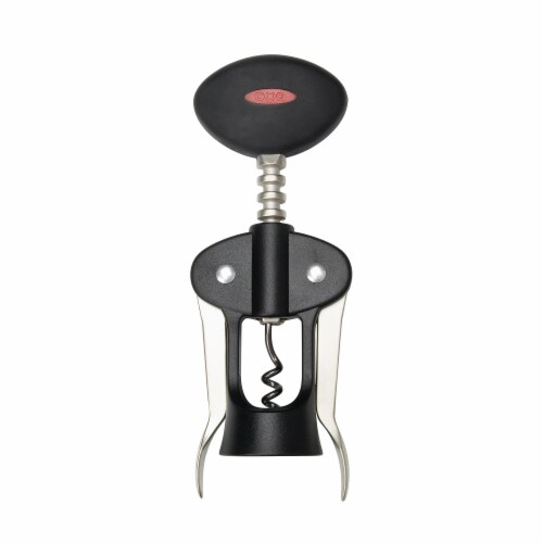 OXO Soft Works Winged Corkscrew - Black Perspective: front