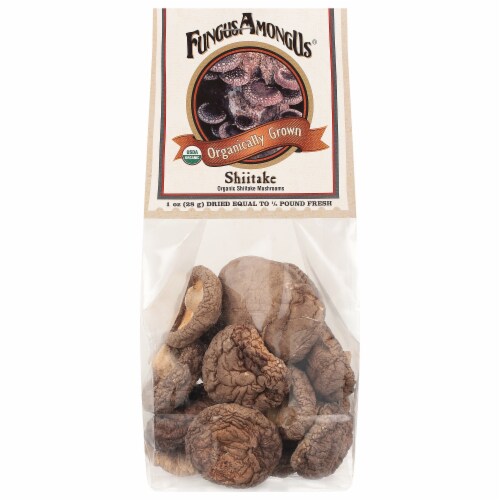 FungusAmongUs Dried Shiitake Mushrooms Perspective: front
