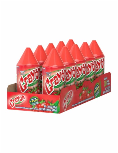 Lorena Crayon Strawberry Soft Candy, 10 pc - Dillons Food Stores