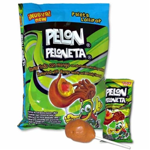 Pelon® Peloneta Tamarindo Lollipops Perspective: front