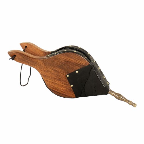 Minuteman International Town & Country Wooden Fireplace Bellows, Black