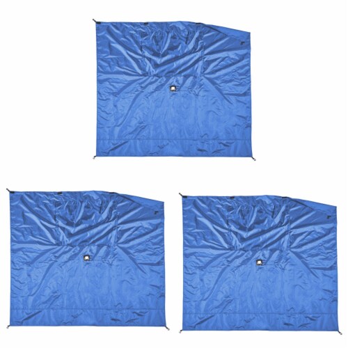 Clam Quick-Set Screen Hub Tent Wind & Sun Panels, Accessory Only, Blue (3 Pack) Perspective: front