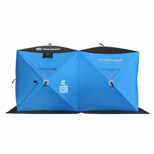 CLAM Portable 6 x 12 Ft C 720 Pop Up Ice Fishing Thermal Hub
