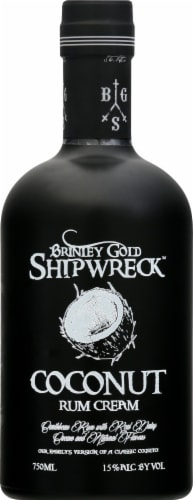 Brinley Gold Shipwreck Coconut Rum Dark Cream Perspective: front