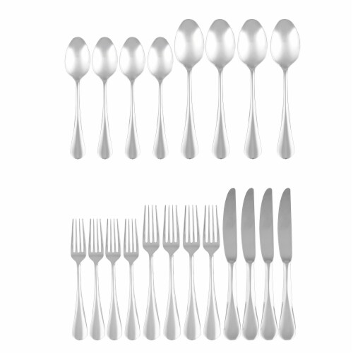 Cambridge Silversmiths Eloquence Black Satin 20-Piece Flatware Set