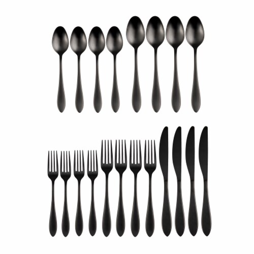 Cambridge Silversmiths Flatware - Black Perspective: front