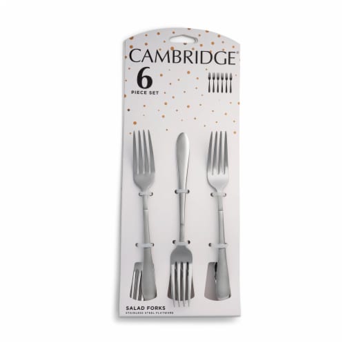 Cambridge Silversmiths Kailani Sand Salad Fork Flatware Set - 6 Piece Perspective: front