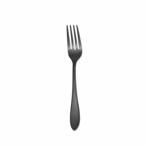 Cambridge Silversmiths Delia Salad Fork Flatware Set - Black Perspective: front