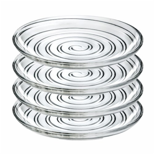 Lorren Home Trends 260500 7 in. 4 Piece DO Fruit & Salad Plates Perspective: front
