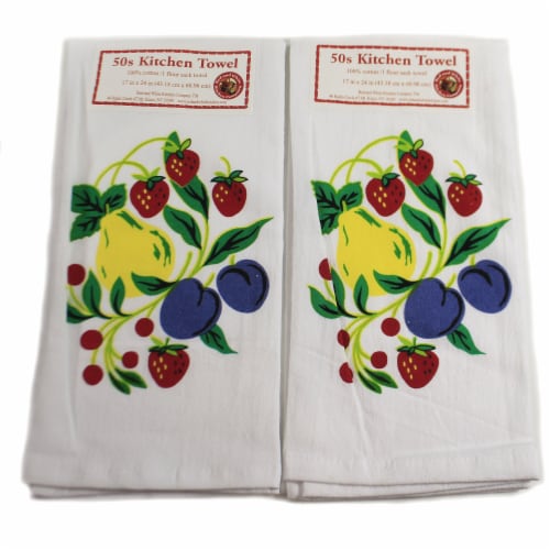 Decorative Towel Fruitgroup Kitchen Towel Set/2 100% Cotton 50S