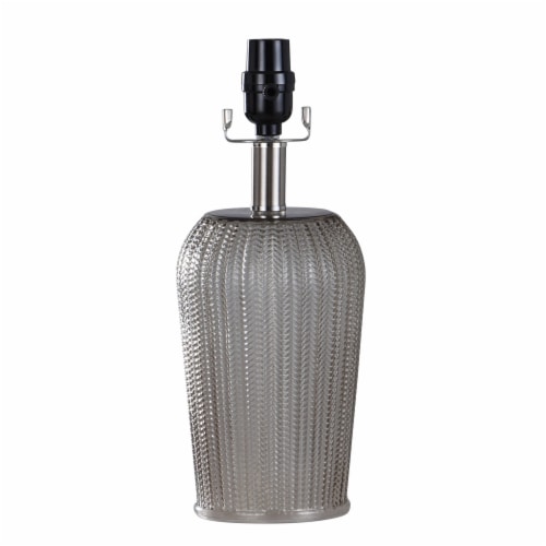 Stylecraft Glass Table Lamp - Gray Perspective: front