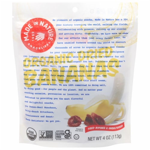 Organic Dried Bananas