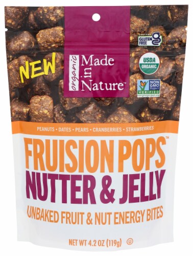 Made in Nature Organic Nutter & Jelly Frusion Pops Perspective: front