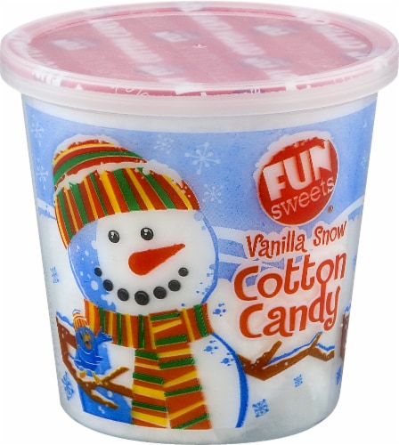Fun Sweets Vanilla Snow Cotton Candy Perspective: front