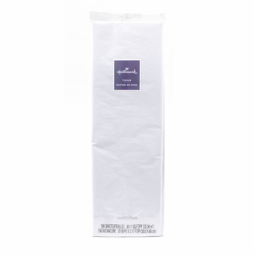 Hallmark White Tissue Paper Perspective: front