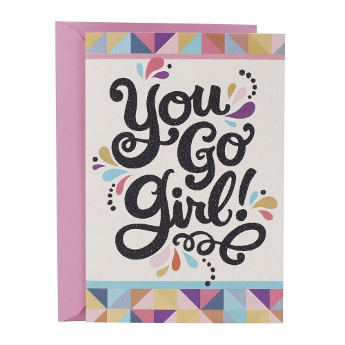 Hallmark  Mahogany Congratulations Card for Her - You Go Girl Perspective: front