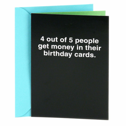 Hallmark #7 Shoebox Birthday Card (4 Out of 5 People) Perspective: front