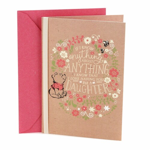 Hallmark  Birthday Card for Daughter - Winnie The Pooh Perspective: front