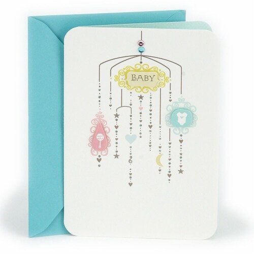 Hallmark  Parent-to-Be Congratulations Card (Baby Mobile) Perspective: front