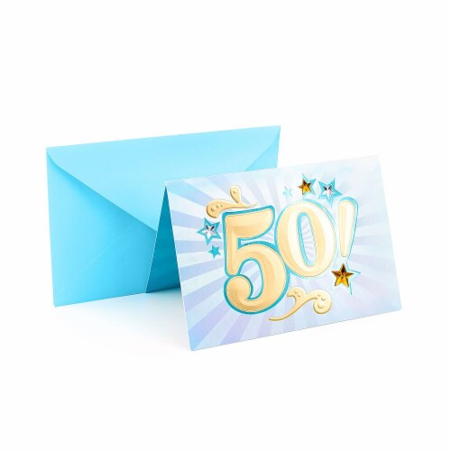 Hallmark  50th Birthday Card - Bling Perspective: front