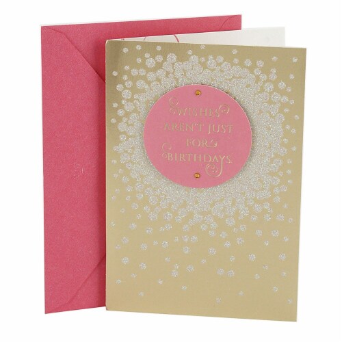 Hallmark  Birthday Card - Gold Satin Perspective: front