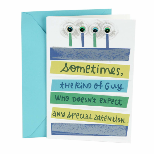 Hallmark #10 Birthday Card for Him (Extra Attention) Perspective: front