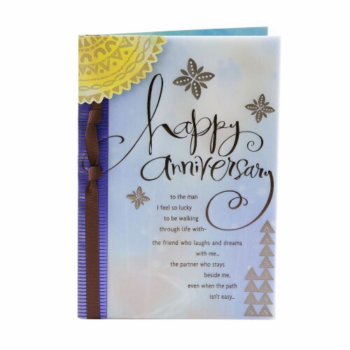 Hallmark  Anniversary to Husband Card - Man I Love Perspective: front
