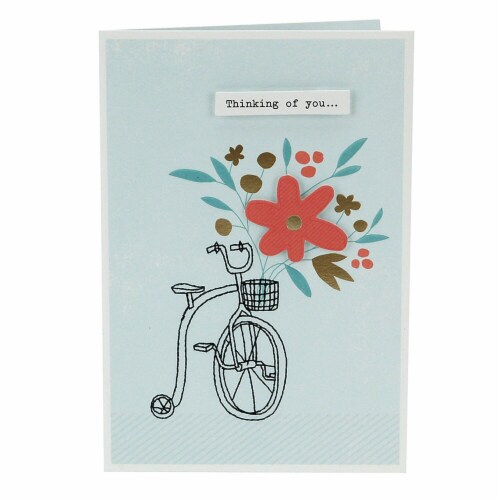 Hallmark  Get Well Card - Bicycle With Flowers Perspective: front