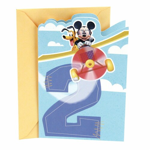 Hallmark  2nd Birthday Card  - Mickey mouse Perspective: front