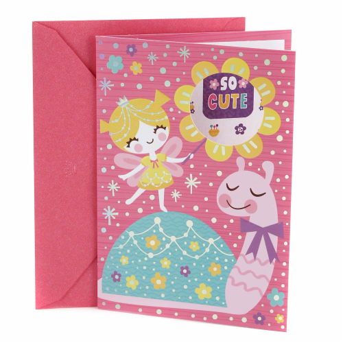 Birthday Card for Kid #1: Hallmark Fairy and Snail with Stickers Card Perspective: front