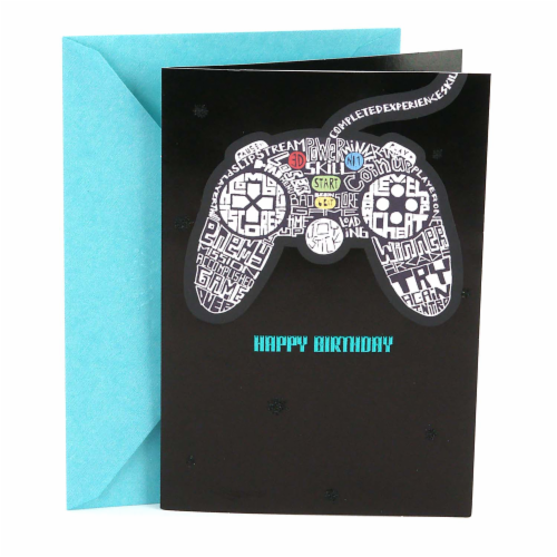 Birthday Card #6: Hallmark Video Games Card Perspective: front