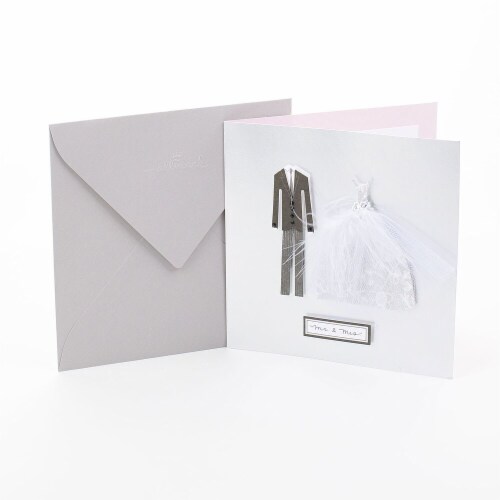 Hallmark  Signature Wedding Card - Mr. and Mrs. Perspective: front