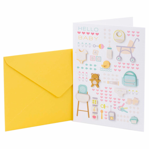 Baby Card #23: Hallmark Signature Baby Icons Card Perspective: front