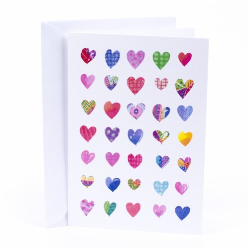 Valentine's Day Card #33: Hallmark All Occasion Greeting Cards Pack Hearts (6 Cards with Envelopes) Perspective: front