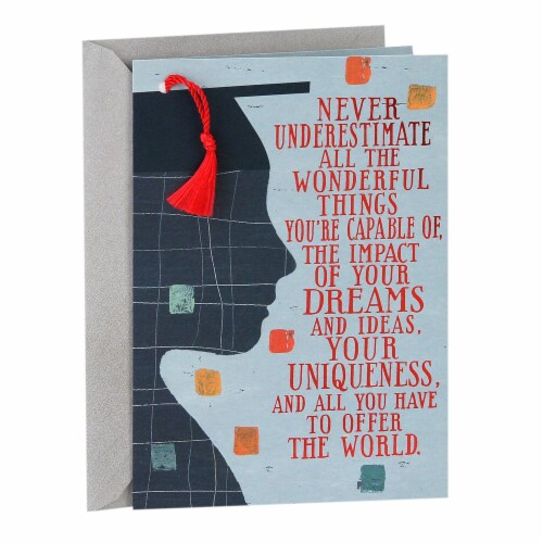 Graduation Card #41: Hallmark Never Underestimate Perspective: front