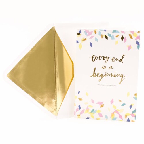 Graduation Card #44: Hallmark Signature Graduation Card (Every End Is a Beginning) Perspective: front