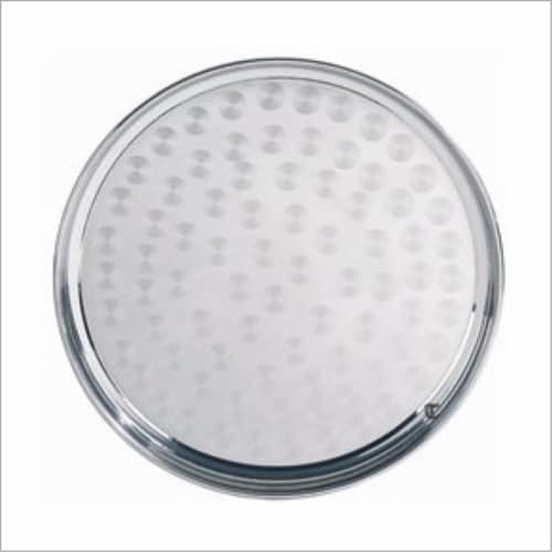 Star Dist 2359 18 in. Stainless Steel Round Tray Perspective: front