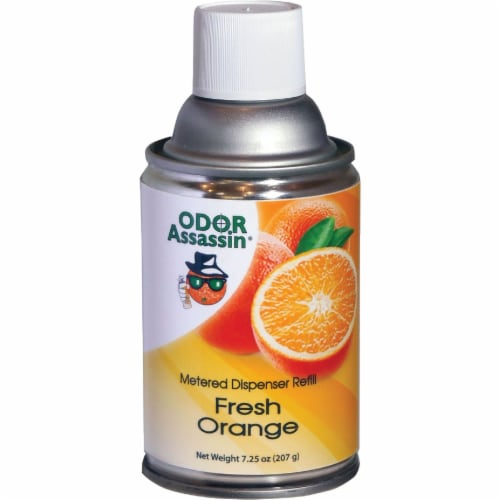 Odor Assassin 7.25 Oz. Fresh Orange Metered Refill 112257 Perspective: front