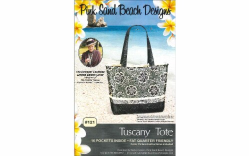 Pink Sand Beach Tuscany Tote Ptrn Perspective: front