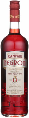 Campari Negroni Cocktail Perspective: front