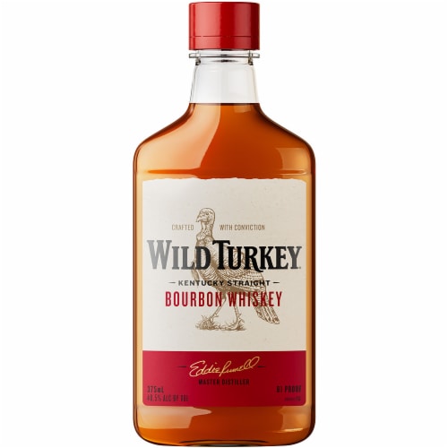 Wild Turkey Bourbon Kentucky Straight Whiskey, 375 ml Perspective: front