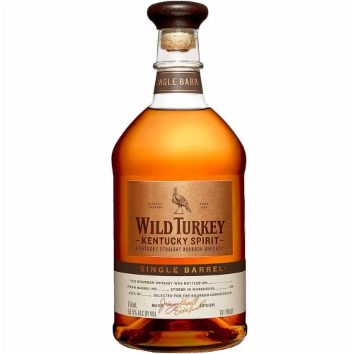 Wild Turkey Kentucky Spirit Single Barrel Straight Bourbon Perspective: front