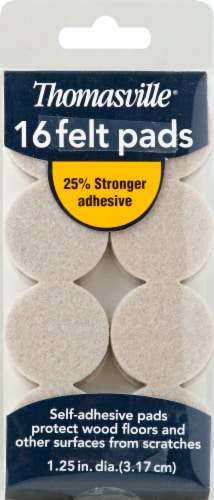 Thomasville® Self-Adhesive Felt Pads Perspective: front