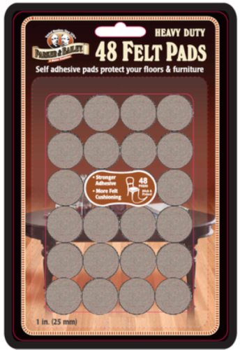 Parker & Bailey Heavy Duty Felt Pads - Oatmeal Perspective: front