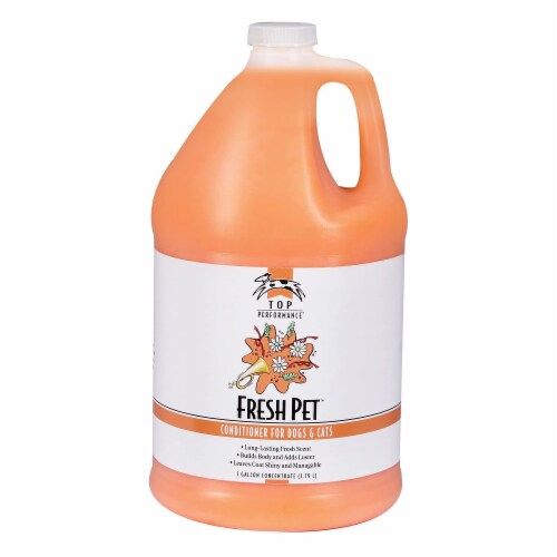 Top Performance Lasting Fresh Scent Pet Conditioner for Dogs and Cats, 1 Gallon Perspective: front