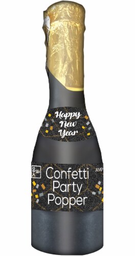 Ampro Happy New Year Miniature Bottle Confetti Party Popper Perspective: front