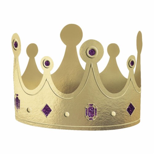 Ampro Mardi Gras Foil Crowns Perspective: front
