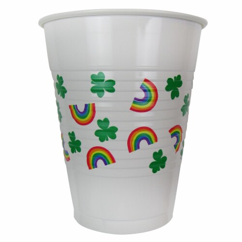 Ampro St. Patrick's Day Plastic Cups Perspective: front