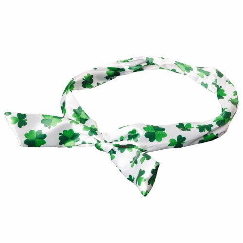 Ampro St. Patrick's Day Headscarf - White/Green Perspective: front